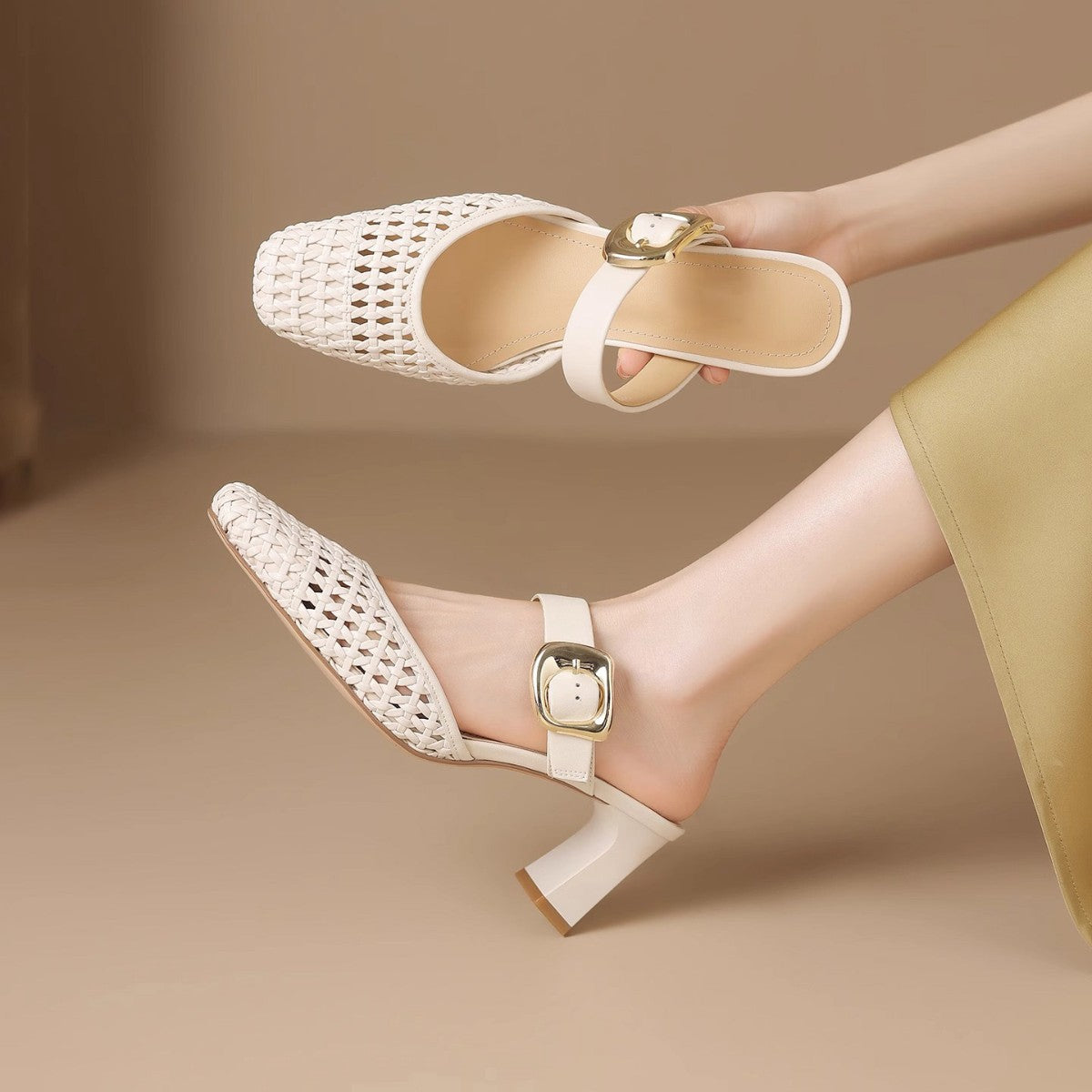 2026 new autumn women's woven comfortable casual shoes